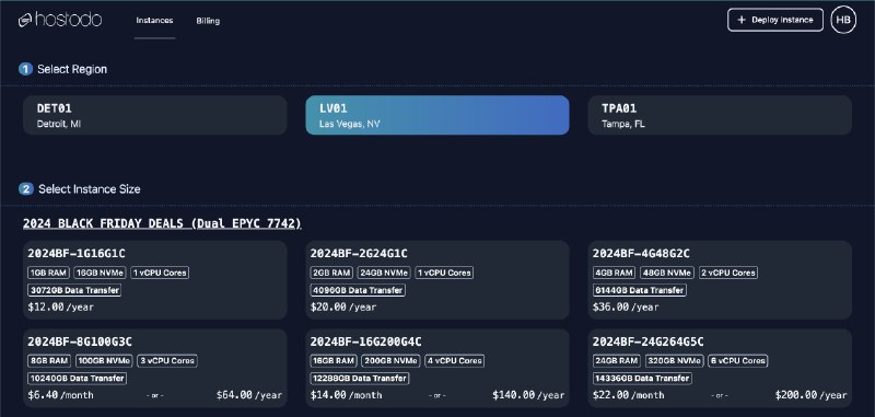 I LOVE HOSTODO BLACK FRIDAY - $$ GIVEAWAY - 1G $12/yr - 2G $20/yr - 8G $6.4/mo DETROIT TAMPA VEGAS